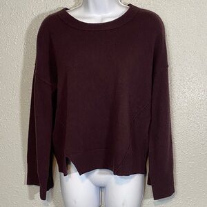 Parrish LA Deep Eggplant Cashmere Sweater
